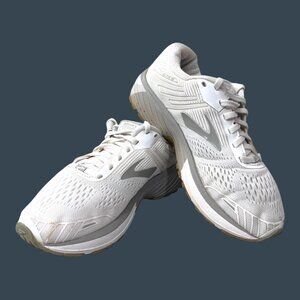 Brooks Adrenaline GTS 19 Shoes Womens 7 WIDE Running Sneakers Athletic White SEE